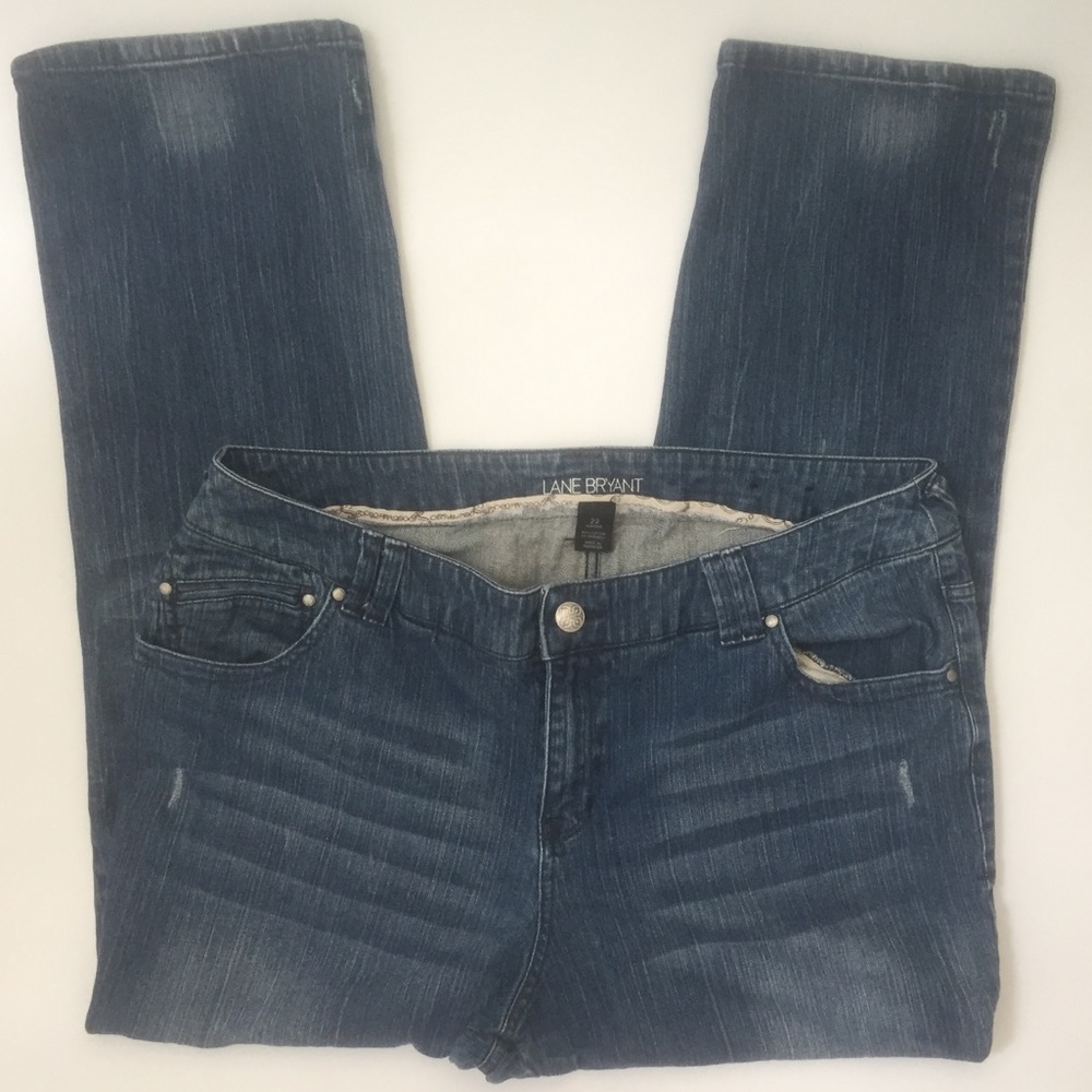 Lane Bryant jeans 22 Average medium wash.